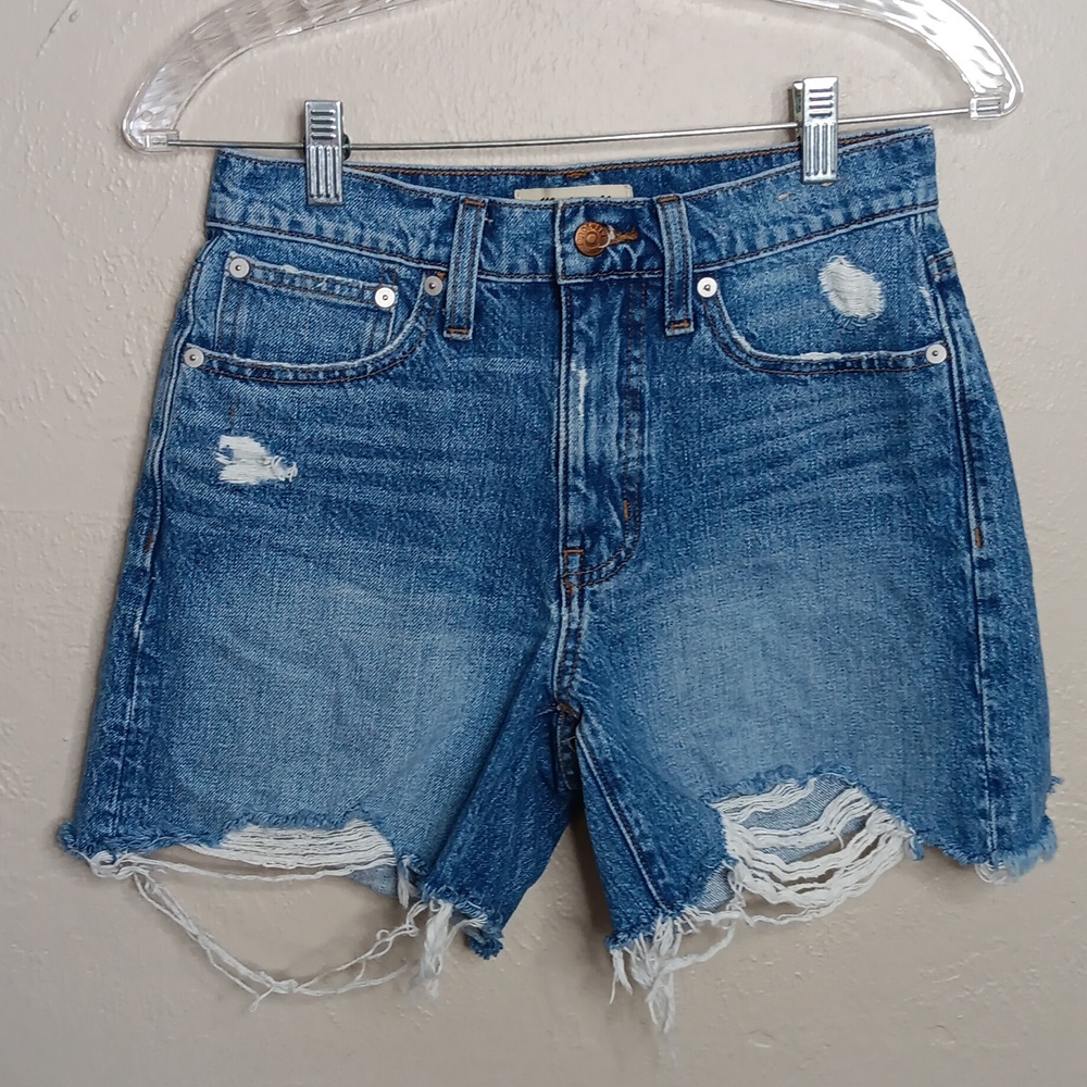 Madewell Relaxed Mid Length Denim Shorts Size 24